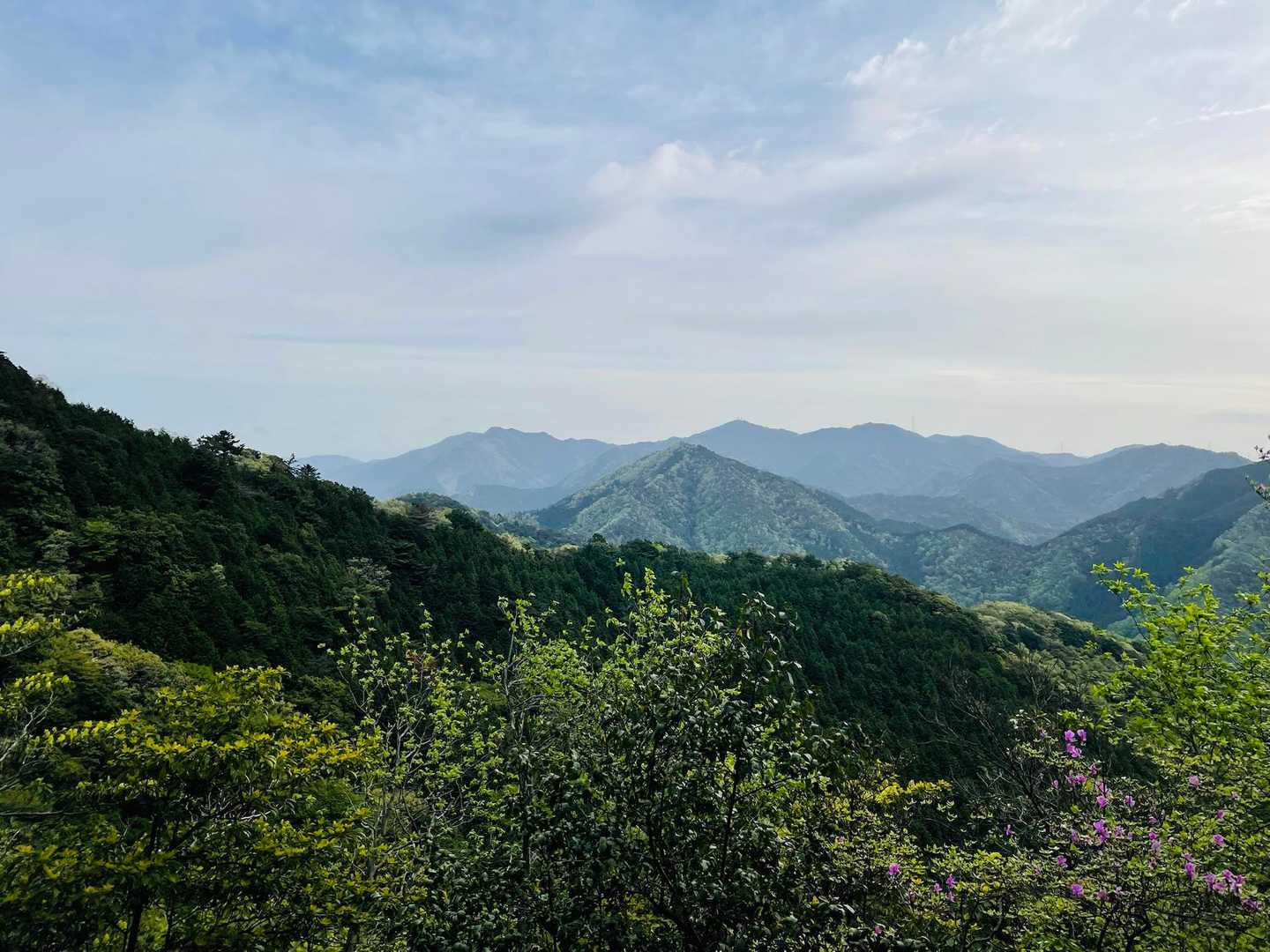 ７合目の展望地からの眺め✨
遠くにふるさと兵庫100山の竜ヶ岳が見える⛰️