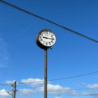 四つ辻 …にしむ亭がある場所の時計