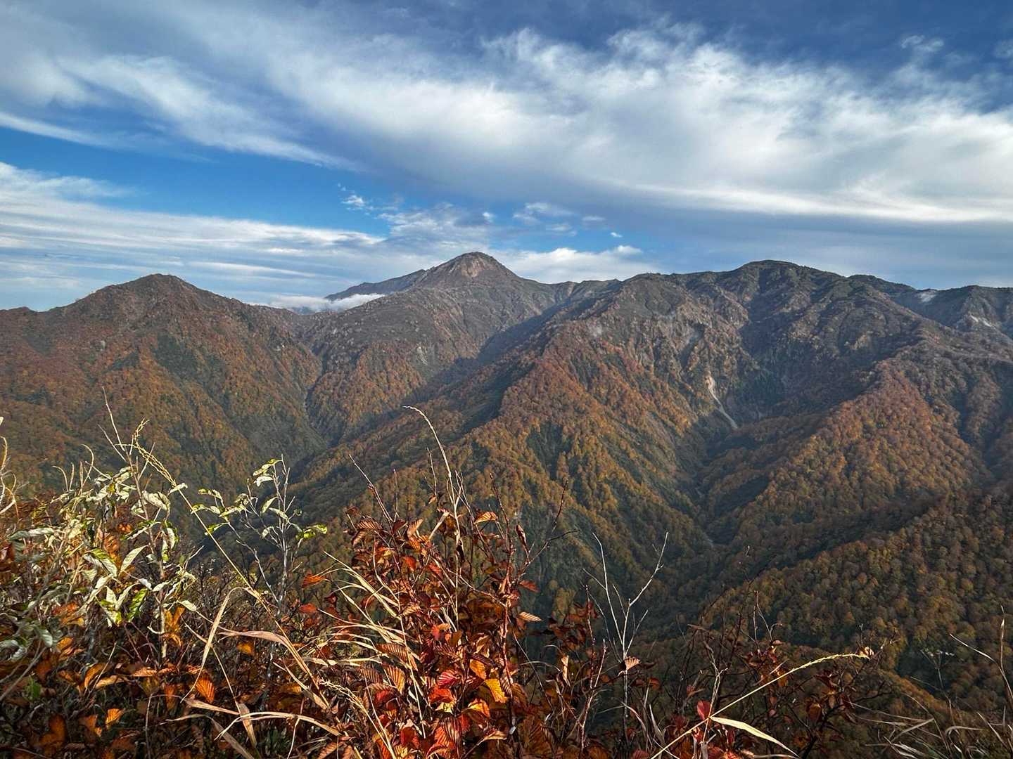 駒ヶ岳登山口-駒ヶ岳-鬼ヶ面山-鋸岳-鋸岳登山口 縦走コースの写真