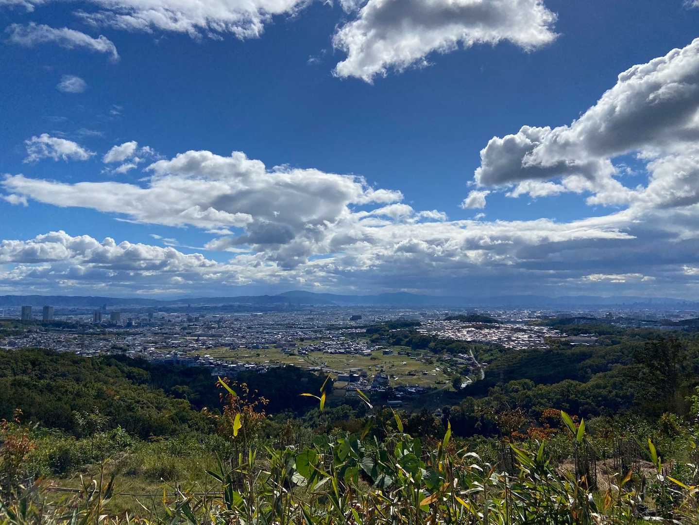 生駒山がよく見えます。
いつも良い見晴らし