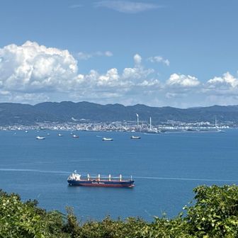 山頂より。徳山方面の模様。