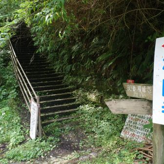 車道を詰めて綺麗な湯浪休憩所から山道へ入る。ここから2.2km。