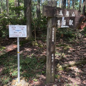 駅ではなく五月山の方へ