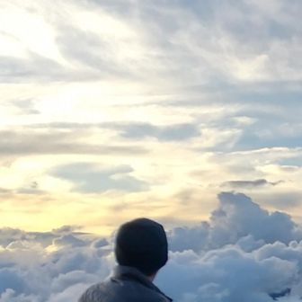 路地裏の柿少年