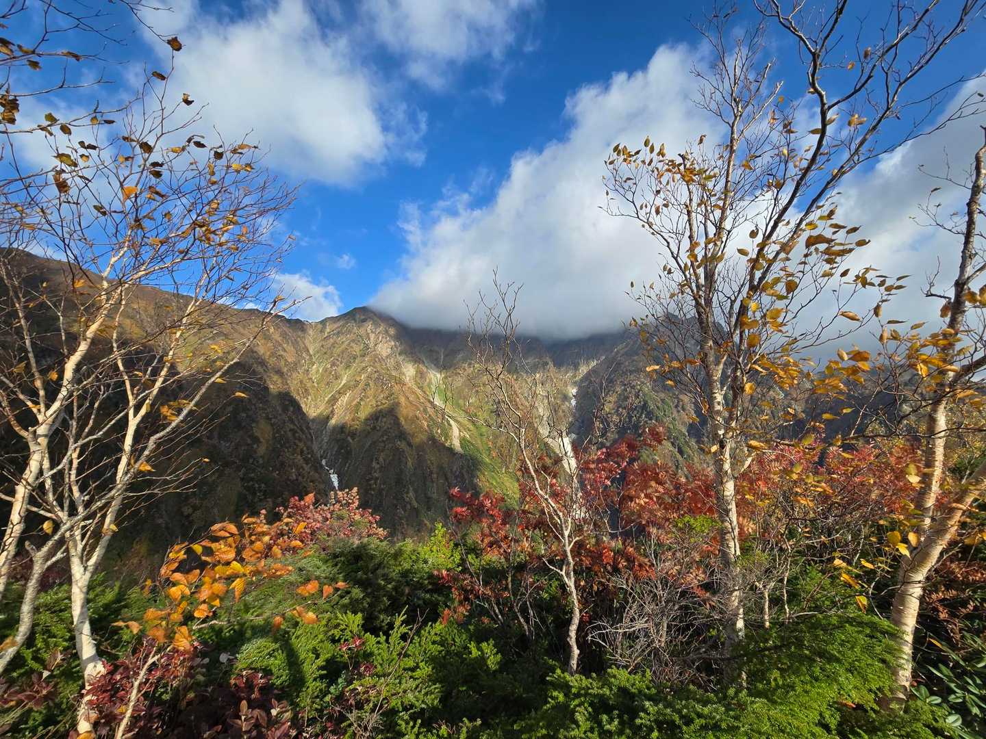 目指す鹿島槍ヶ岳は雲に隠れてます☁️