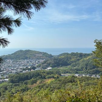 これまで登って来た山とこの先登る向山