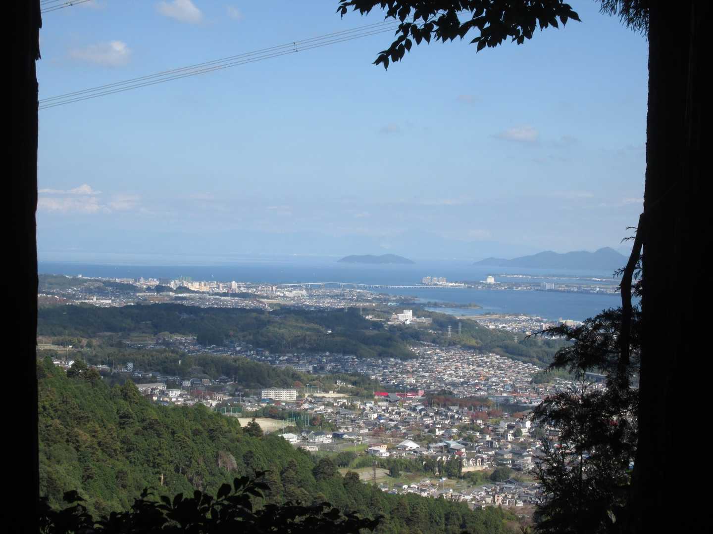 琵琶湖がよく見えます。