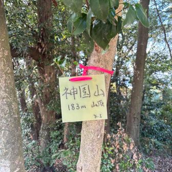 「神園山」山頂。