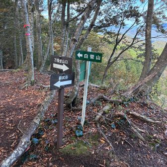 　分岐点
蘇武岳を目指して