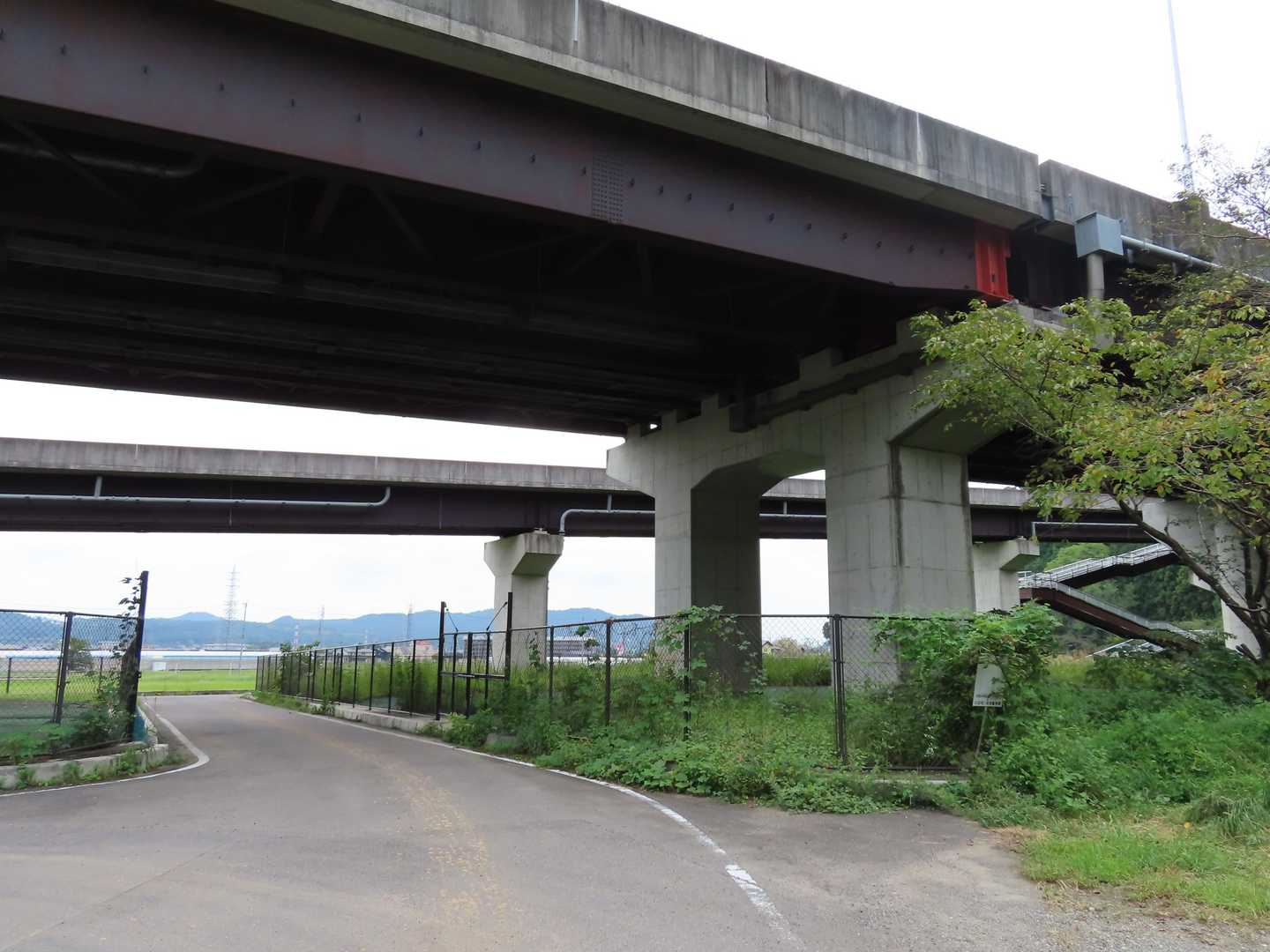 ４１号線の下を向こう側へ進み山楠公園へ戻ります