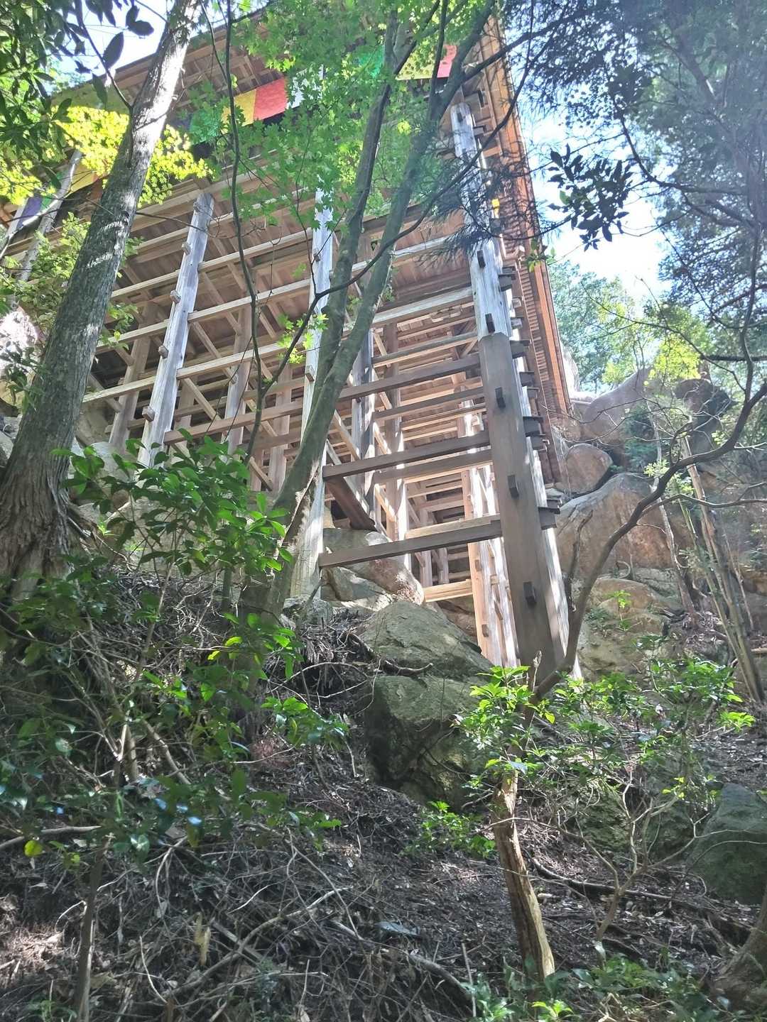 もう一度見上げる懸け造りの本堂❗🤩