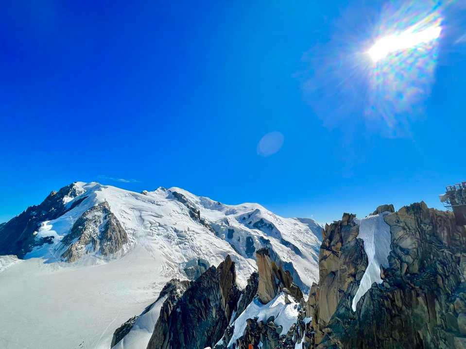 モンブラン山の写真パネル モンブラン山の写真パネル