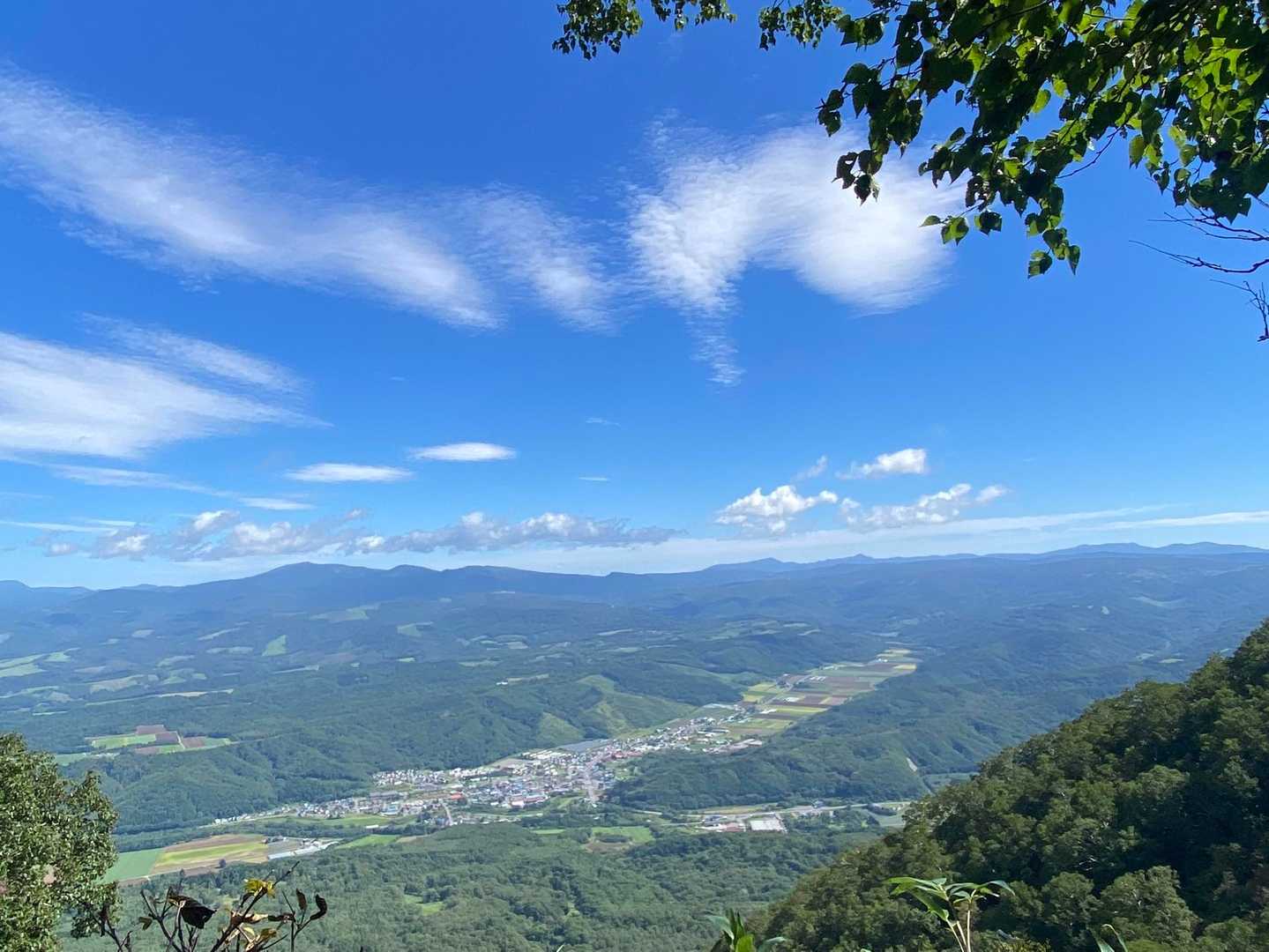 喜茂別の町が一望