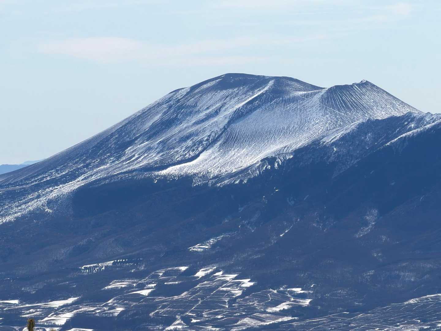 浅間山をズームして📷