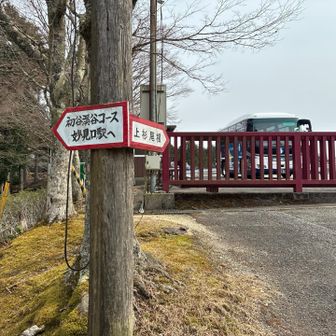 上杉尾根から下山します