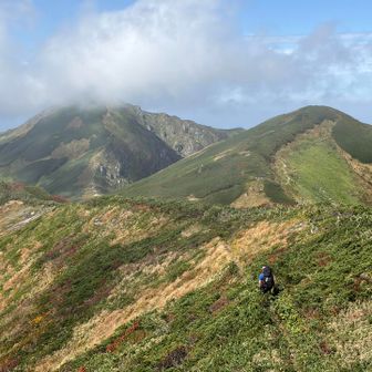 梅花皮岳と北股岳と山友⛰️