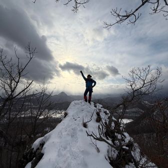 猫耳山にて
こんなポーズ初めてだ😆