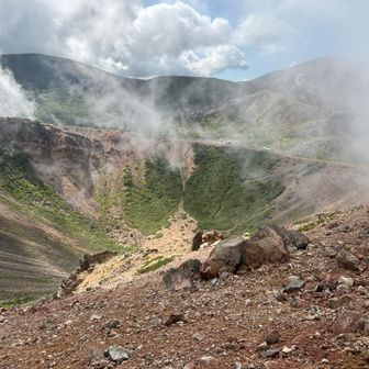 階段から対面の最高地点につきました