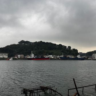 東浦賀から見る愛宕山。