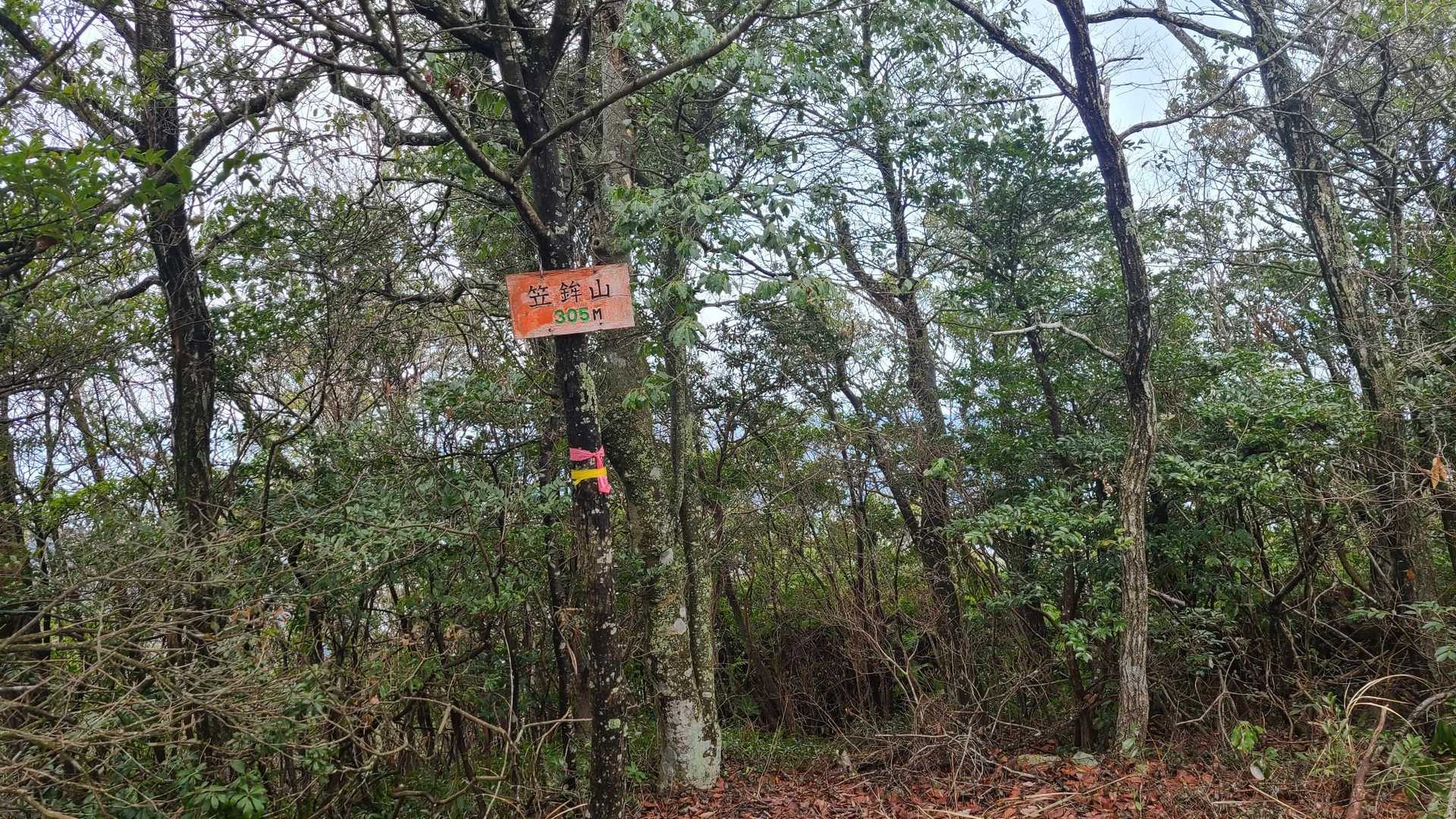 笠鉾山山頂