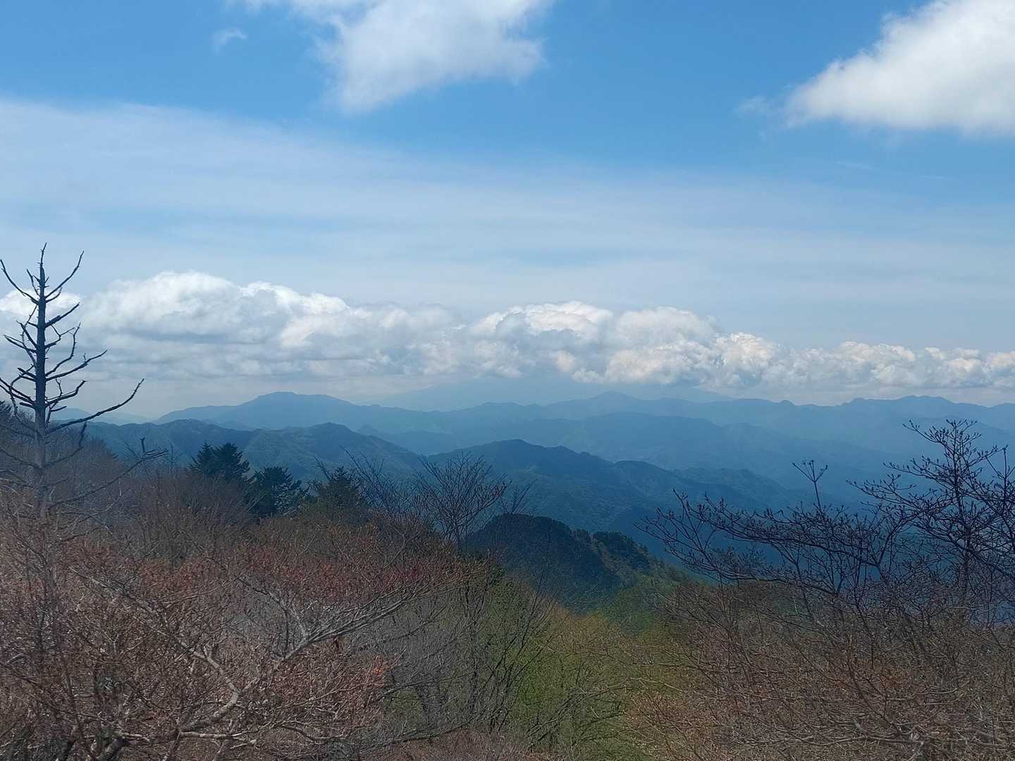 富士山は厚い雲の中です😭