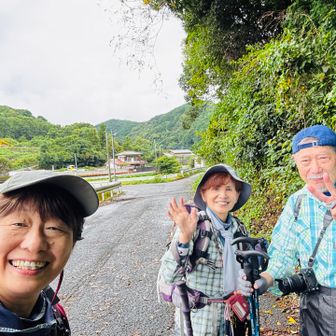 中道コース。ここからスタート。　下りで1度歩いたけど、登りは初めて。わくわく😀