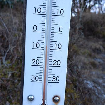 山頂の気温はマイナス8℃でした。