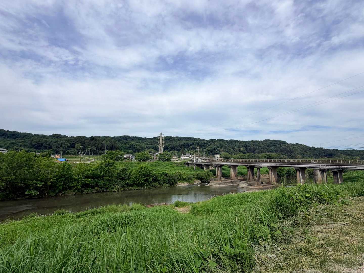 　　　道場駅から武庫川沿いを歩いていきます