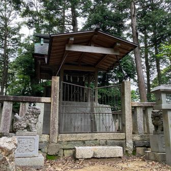 階段を登って、山頂の祠🙏
山頂プレートは無さそう…