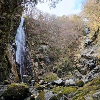 落差60mの滝「本棚」です