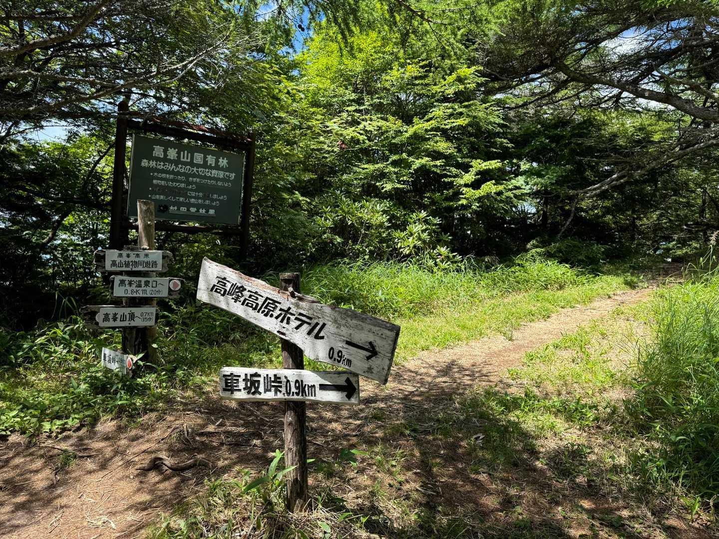 車坂峠-高峰山 周回コースの写真