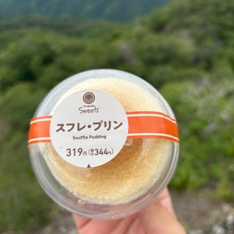 今日のおやつのスフレプリン🍮美味しいですぅ😋