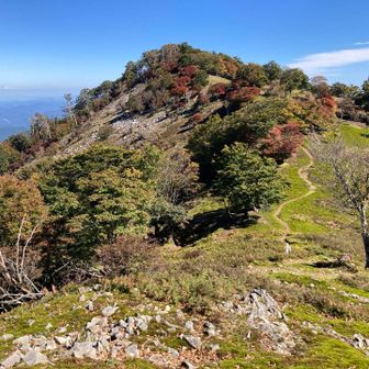 あとひと足で桧塚山頂