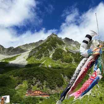 唐沢ヒュッテからの北穂高岳😎