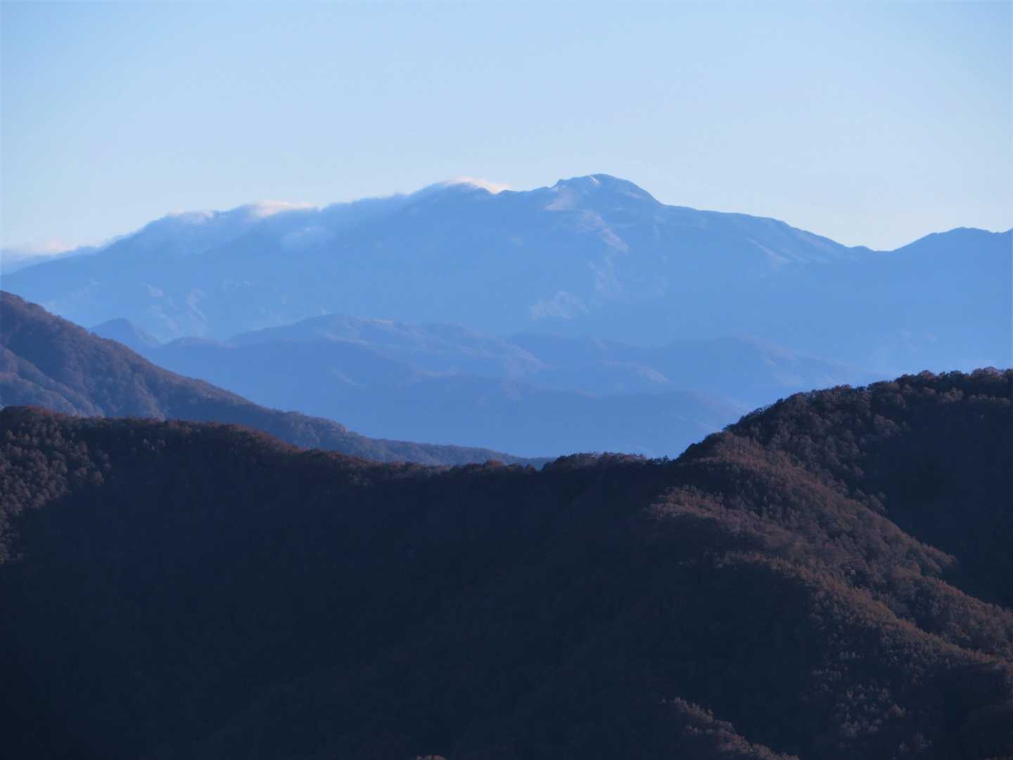白山が見えました