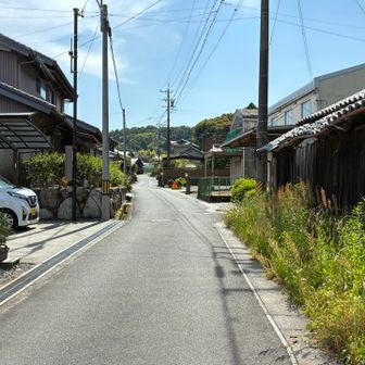 住宅街を中道に向かって🏃‍➡️🏃‍➡️