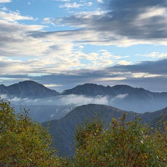 朝の北岳