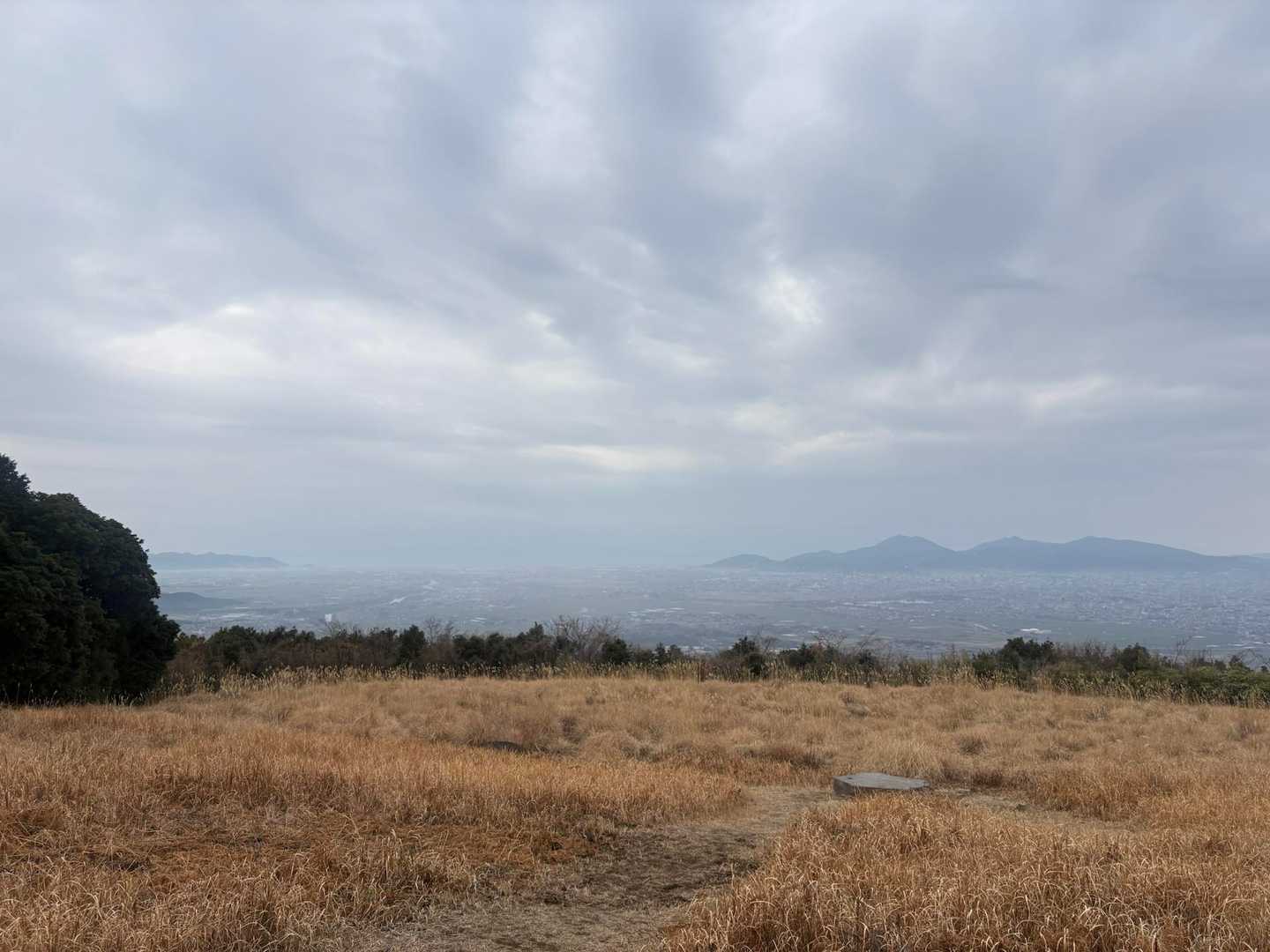 普賢岳は肉眼ではぼーーんやり🫥
どこかに職場も見えてるはず👀
雨が降って来た☂️

日が長くなったら、仕事終わりで夕焼けを見に来よう🌄✨