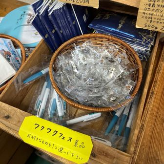 粗品は万博とは無関係の海の日記念か何かの啓発のボールペン、バッジ、冊子のいずれかでした。
実用的にボールペンを選択。ありがとうございます😊
これのために楽なルートの3倍ほど時間をかけて下山しました😅運動になりました。