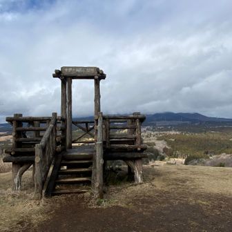 本当なら富士山がど〜んと見えたはず⤵️