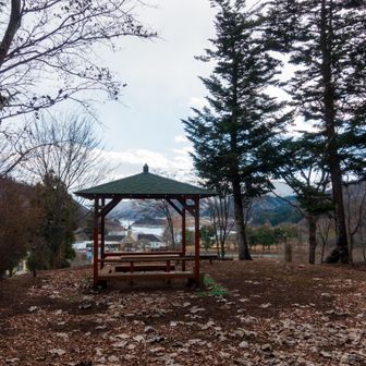 丸山の山頂
東屋があるが山名の標識は見当たらなかった