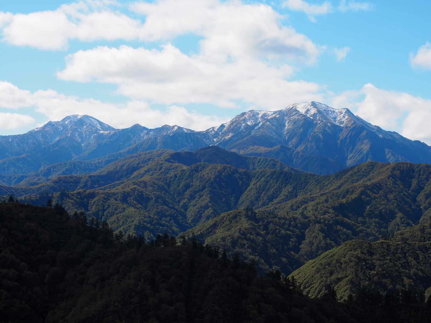 中ノ岳と越後駒ヶ岳