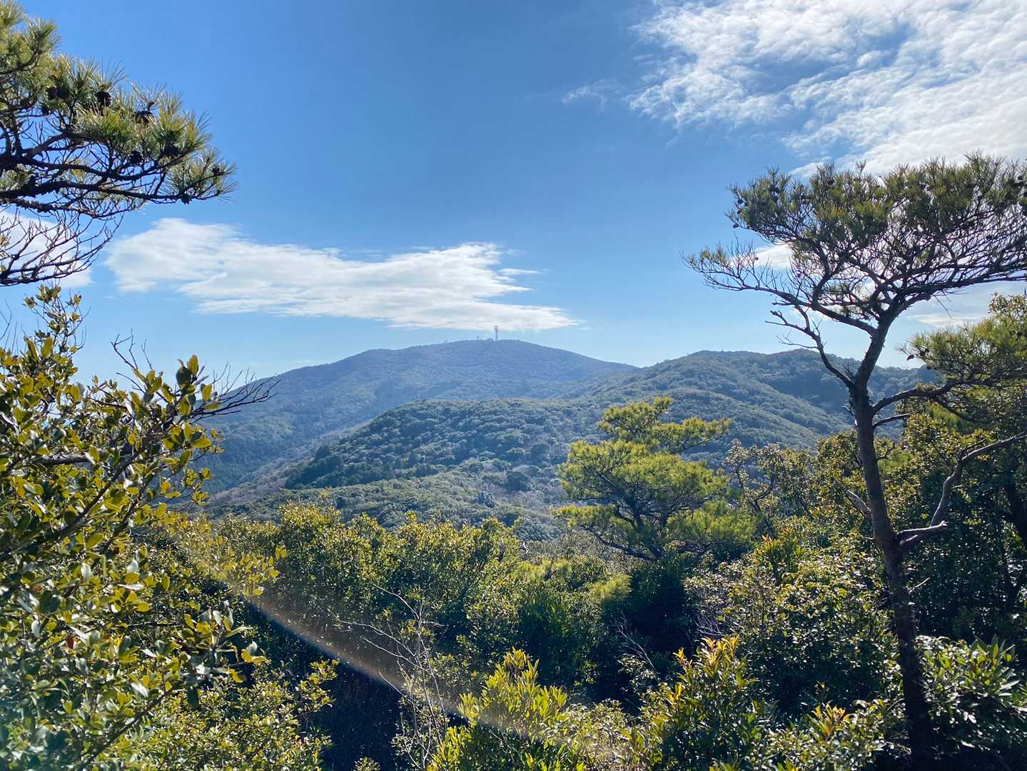 狼煙山山頂から、大山を望む👀