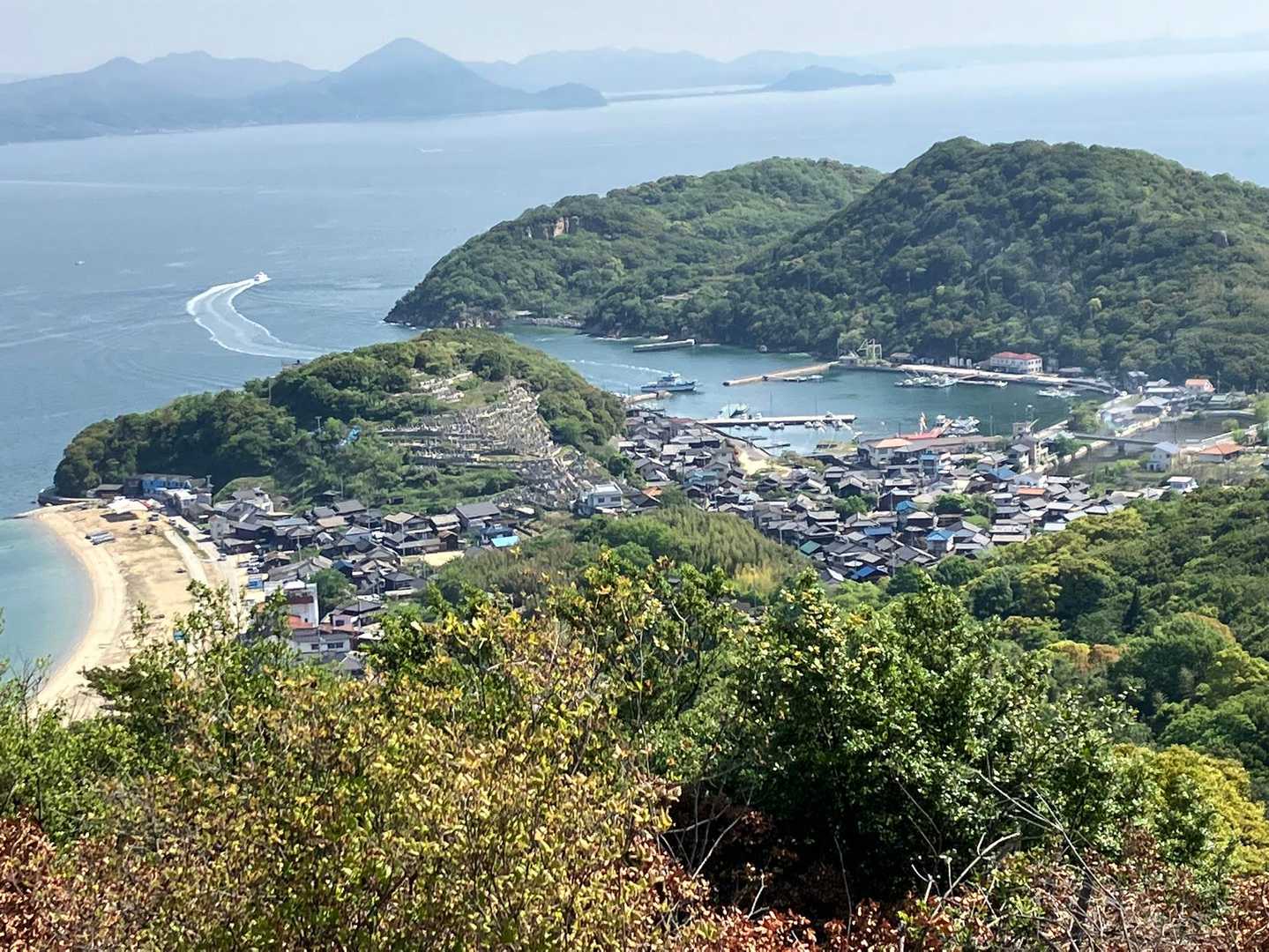 島トレッキングコース入口-高山-飛龍大神-陸軍軍人墓地-開 縦走コースの写真