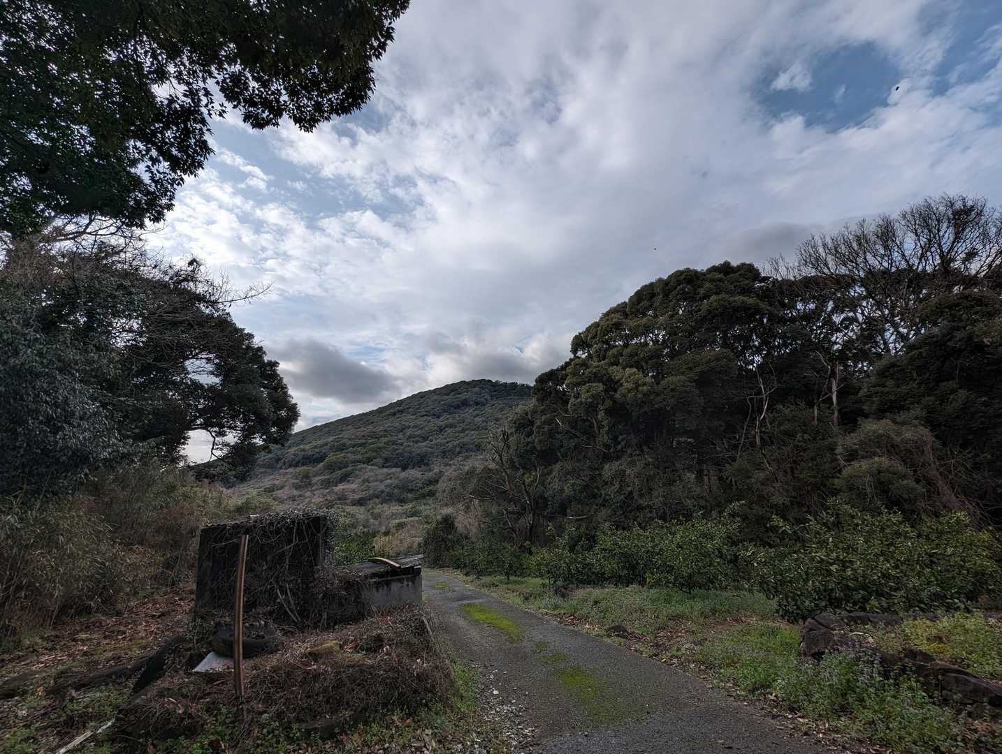 のんびり独り散歩。
晴れ間と権現山が見えてきました。