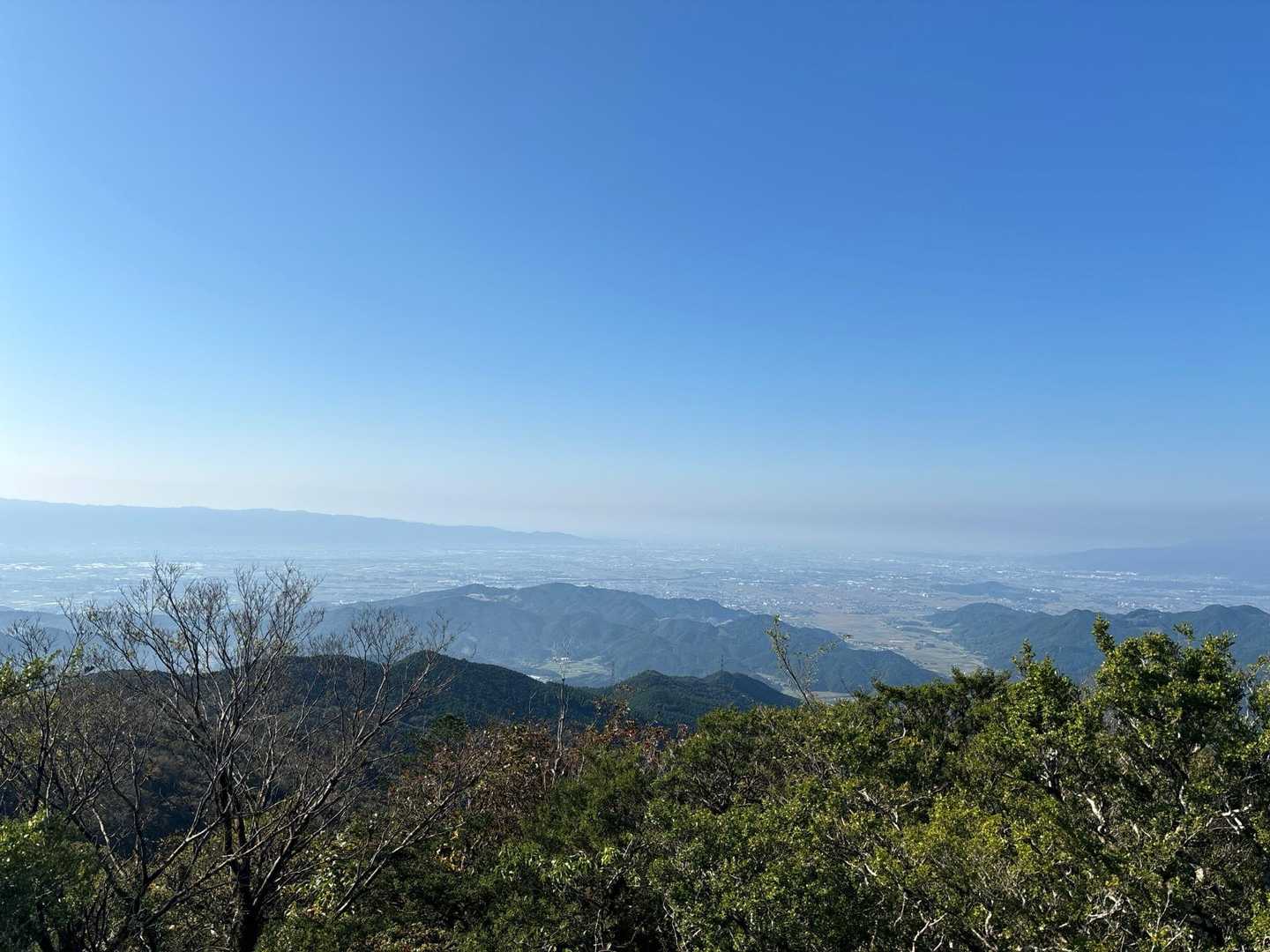 古処山山頂から