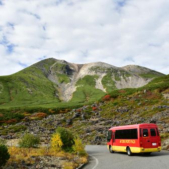 宝徳霊神のバス停あたり。一度車道をクロスします。