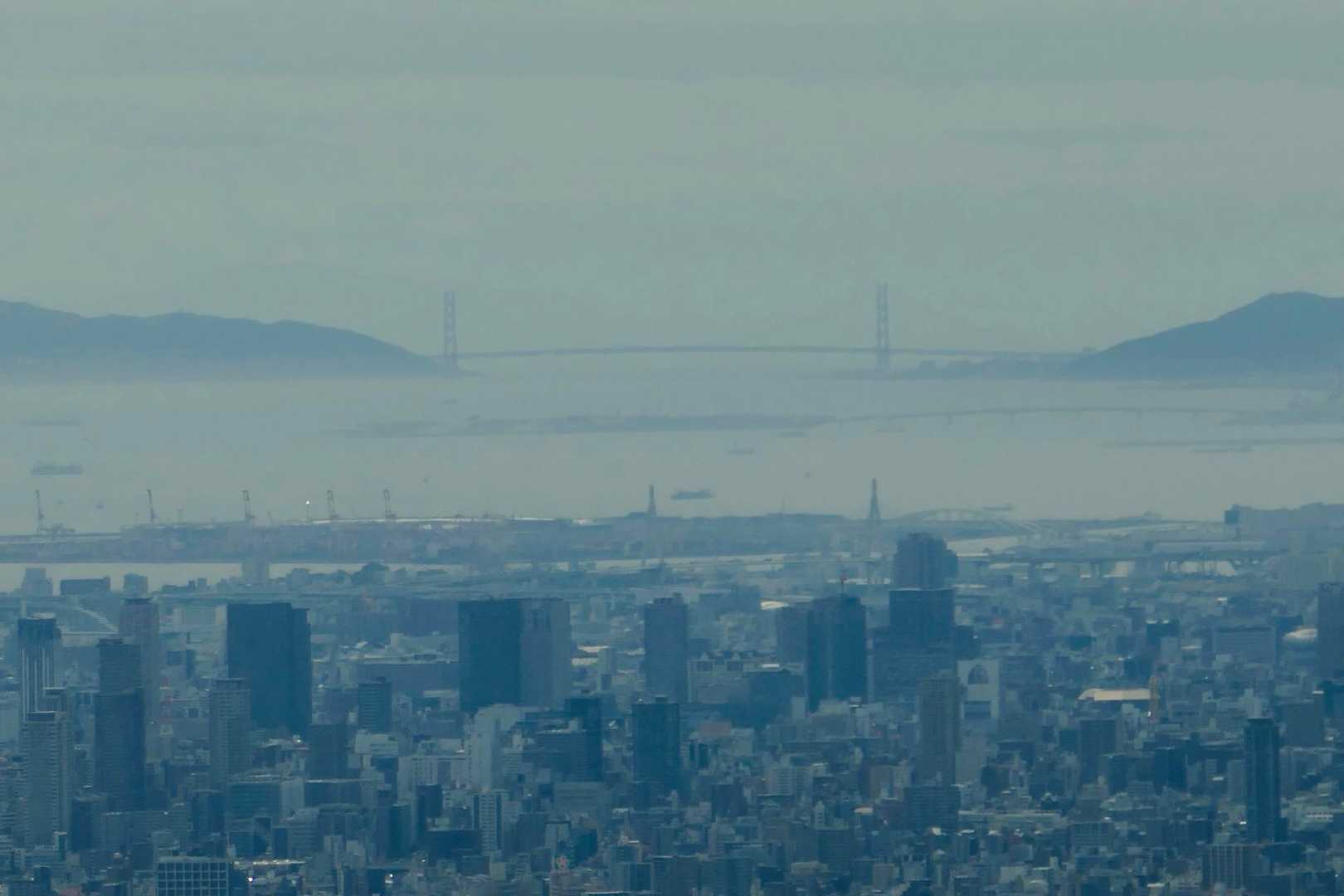 明石海峡大橋が見えました