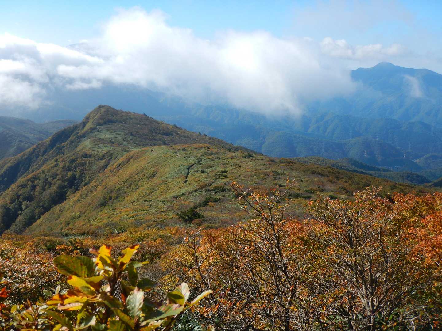 大関山-ハマグリ山-トンガリ山-山形神室岳-神室岳-笹谷峠 周回コースの写真