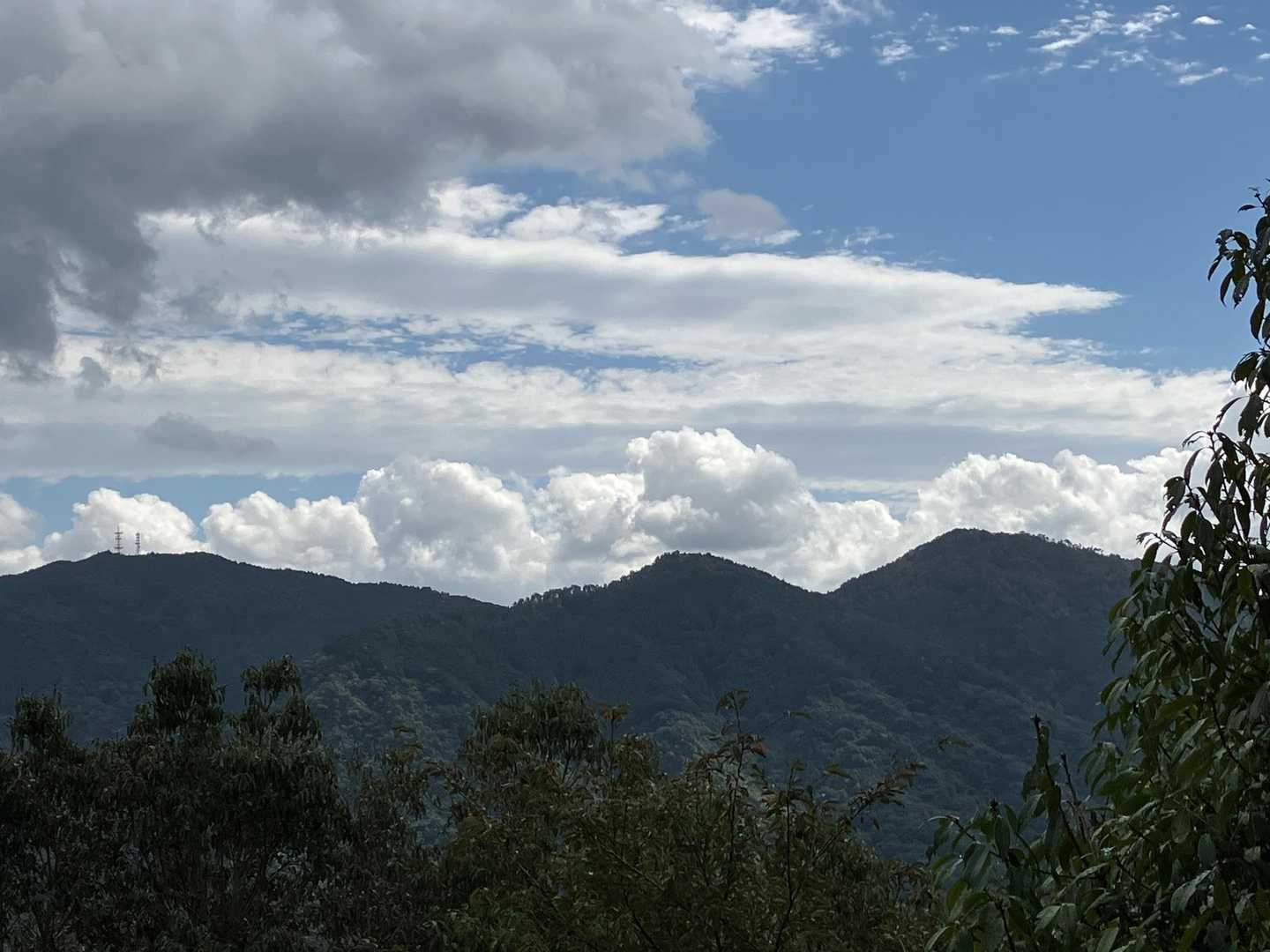 安芸アルプス原山、天狗防山、洞所山。